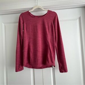 Marmot Mauve Pink Knit Top Open Back Accent EUC